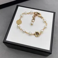 2022 Brand New Fashion Flower Pearl Link Chain Women's Necklace Bracelet Earrings with Gift Box 71127a 39qm