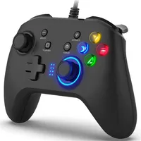 US stock Wired Gaming Joystick Gamepad Dual-Vibration Game Controller Compatible with PS3, Switch, Windows 10 8 7 PC Laptop, TV Box a03