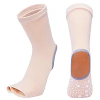 Silicone Non Slip Quick-Dry Pilates Sock Sock Stóp Heel Bawełna Wentylacja Ballet Dańca Dla Kobiet Fitness Dwa Skarpety sportowe Yoga