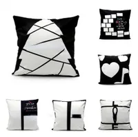 US Stock Blank Sublimation Pillow Case Throw Cushion Covers Thermal Heat Printing Pillowcases DIY Christmas Home Sofa Party Gift Decoration