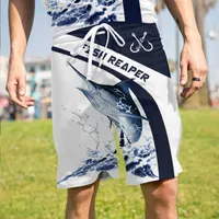 Men&#039;s Shorts NEUE Sommer Männer Mode Heißer Lustige Fische 3D Surfen Kurze Strand Lässige Quick Dry Sport Hosen Bademode