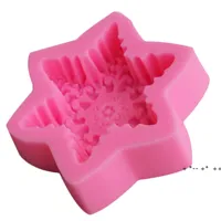 3D Kar Tanesi Yıldız Silikon Çikolata Kalıp Sabun Kalıp Mum Polimer Kil Kalıpları El Sanatları DIY Formları Sabun Baz Aracı RRA10761