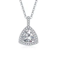 Pendiente Triángulo Collier Diamant Jaune Fête Fiançailles Pour L'Été