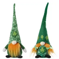 Patrick's Day Dolls senza volto Verde Trifoglio Gnomi Bambola Irish Day Party Decor Saint Patricks Day Regali per bambini Gnome Peluche