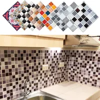 Colorful Pattern Crystal Hard Tiles Wall Sticker Mural Removable Decals Kitchen Bathroom Home Renovation Wallpape