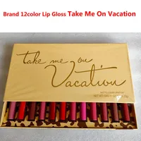 Lip Gloss Vacation Edition Neem me op vakantie 12Color Matte Liquid Lipstick Set Hoge kwaliteit door Beauty1024