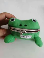 Anime Dibujos animados Frog monedero monedero monedero originalmente manga flannel barato lindo