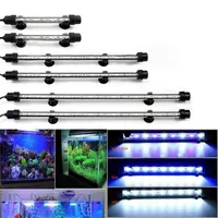 Wasserdichte LED-Fischtank 9/12/15/21 blau / weiß 18/28/38 / 48 cm bar streifen licht lampe eu / us stecker aquarium beleuchtung y200922