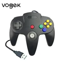 Vogek USB Wired Nintendo 64 Host N64 Controller Gamepad Joystick Classic 64 Console Games Mac Computer PC