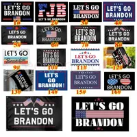 В наличии 3x5 Ft Пусть S Go Flag Brandon Flag для 2024 Трампа Президент Избирательные флаги 90 * 150см Сад Баннер Украшения SXM3