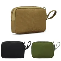 屋外の袋の戦術的な財布のキーポーチミリタリーEDCミニコインズ財布ジッパー小さなウエストバッグ