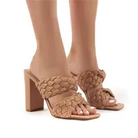 Sandale a talloni pantofole sandali donna sandalias de las mujeres chausson femme 2020 pantuflas tacchi alti claquette estate kapcie x0523