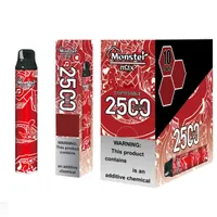 2021 Newest Monster Max 2500 puffs electronic cigarette disposable pen with fashion design and big capacity pod kit