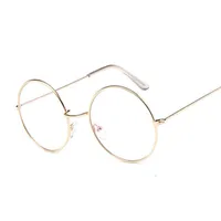 Vintage Retro Metal Frame Clear Lens Optical Glasses Fashion Eyewear Eyeglasses Black Small Round Circle Eye
