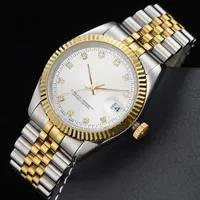 トップ高品質女性防水発光腕時計機械式時計41mmメンズ精密と耐久性自動運動ステンレス鋼の時計