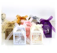 Regalo Wrap Love Bird Candy Box Birdcage Chocolate Cajas de chocolate para la fiesta de bodas Decoración de Ducha Baby Supplies