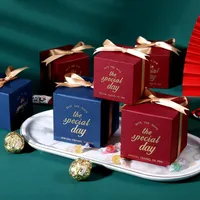 Hediye Paketi 5 adet El Yapımı Şeker Kutuları Düğün Parti'nin Aşk Yıldönümü Doğum Günü Noel Favor Gideri