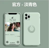 La silicona líquida es adecuada para la caja del teléfono móvil iPhone12 11 Pro Max con la protección completa de la lente del soporte