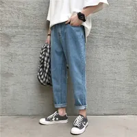 Männer Jeans 2022 Shop Empfohlene Mode Cowboy Casual Hosen Slim Fit Klassische Waschen Herren Blaue Farbe Männliche Hose S-2XL1