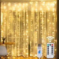 LED Curtain String Lights Flash Fairy Girlande Fernbedienung für Jahr Weihnachten Outdoor Hochzeit Home Decor Eiszapfen Licht Saiten