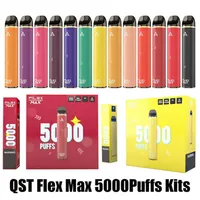 QST PAPOR FLEX MAX Одноразовый комплект устройства 5000 Puff 12ML POD Vape Pen PK Bar Plus A48