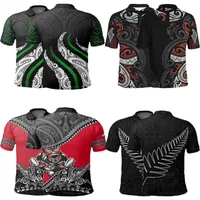 Cozok 2021 Zealand Maori Rugby Players Polo Sportswear Mens Jersey Sport Shirt Size S-5xls T-shirt