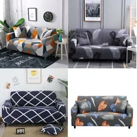 Stolskydd Peiduo Elasticitet Soffa Kåpa Extensible Couch Sofacovers Sectional Färg Singel / Två / Tre / Fyra Stretch Plaid
