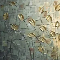 Handmade Texture Huge Abstract Oil Painting Modern Canvas Art Decorative Knife Flower Paintings For Wall Decor1 655 R2