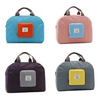 Foldable Storage Bag Organizer Travel Shopping Shoulder Casual Handbag Portable Clothing Bags Waterproof Promotion Gift