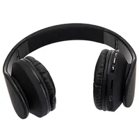 ABD Stok HY-811 Kulaklıklar Katlanabilir FM Stereo MP3 Çalar Kablolu Bluetooth Kulaklık Siyah A06 A08