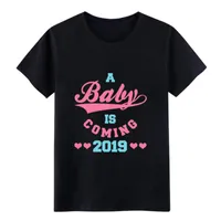 Erkekler T-Shirt Bir Bebek Geliyor 2021 Gebelik Duyuru T Shirt Tasarımcı Pamuk Artı Boyutu 3XL Streetwear İlginç Bina