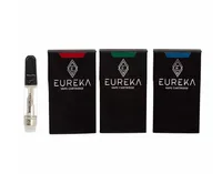 Eureka 유리 카트 Atomizer 세라믹 코일 카트리지 프리미엄 소스 카트 Vape 카트리지 0.8ml 1ml 빈 510 스레드 두꺼운 오일 포장 기화기