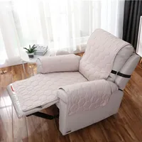 Single Seater Lean Cover Stretch Krzesło antypoślizgowe Dustoodporne Sliplover Solid Color Sofa Krzesła Obejmuje Pies Sofy Łóżko Mata Koc RRE10781