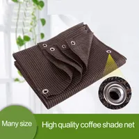 Shade Very Thick Coffee Color Net Outdoor Garden Balcony Sun Shelter Sail Courtyard Awning Good Quality Many Size