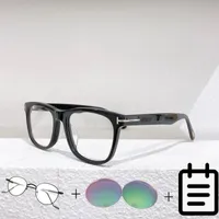 Moda Gafas de sol Marcos Black Transparent Tortoiseshell Marco cuadrado de alta calidad Gafas de prescripción de hombres 5480 Myopia de la mujer