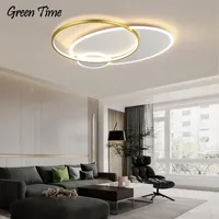 천장 조명 Blackgold 바디 현대 LED 가벼운 금속 조명기 거실 침실 주방 홈 램프 110V 220V