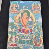 Diğer Sanat ve El Sanatları Tibet Thangka Buda Heykeli On Fang Qing Fan Nan Wu Amitabha
