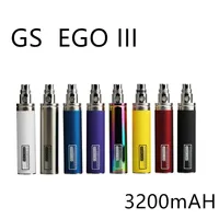 Greensound GS EGO III 3200MAH Lithium Battery Grade Normes Capacité Pen Vape Multicolor