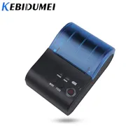 프린터 Kebidumei 미니 블루투스 휴대용 열 프린터 전화 의류 태그 가격 스티커 QR 코드 자동 바 라벨