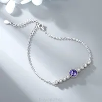 2022 Brand New Dropship 925 Heart of the Sea Sterling Silver Jewelry for Women Chain Clover Bracelet Praty Wedding Bracelets Bs4745 Eayo