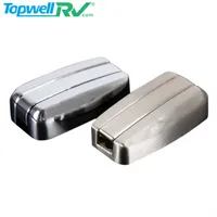 Topwellrv Accesorios portátiles RV Aleación de zinc Abrigo de gancho cepillado y brillante Piezas de plata ATV