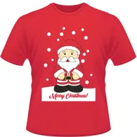 Mens Christmas Dames Unisex Katoen Xmas Geschenken T-shirt Santa Rendier Sneeuwpop Print Korte Mouw Xmas Novelty Tees Tops T-shirt DK0552BK