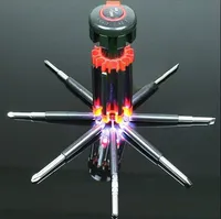 # GT67 8 w 1 Wielofunkcyjne narzędzia śrubokrętowe Zestaw narzędzi Zestaw narzędzi z 6 LED Latarka Potężna 6 LED Light Torch Darmowa wysyłka