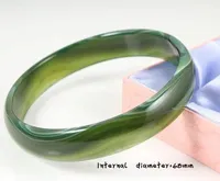 Goed verkrijgen over de hele wereld Unimaginable Mooie groene natuurlijke Jade Bangle Armband 68 mm Big SZ-box