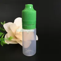15000pcs e botella líquida 10ml PE botella vacía con tapa a prueba de manipulaciones a prueba de niños y punta larga y delgada para botellas de plástico ejuice eliquid