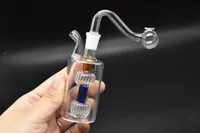Pequeño quemador de aceite Plataforma de agua mini Bongs de vidrio Burbuja de vidrio Bong Cenicero Cucharas de agua para fumar Plataformas de aceite dab rig birdcage perc
