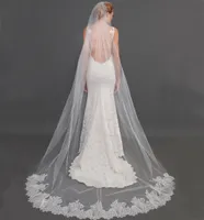 2016 neue Ankunfts-schöne Brautschleier von Eifflebride mit verschönerter Spitze Applique Edge über 2,5 Meter lange Brautschleier