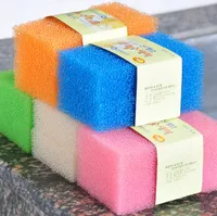 Candy color sponge imitation loofah White Magic Sponge Eraser Melamine Cleaner,multi-functional Cleaning 2PCS=1SET TOP15