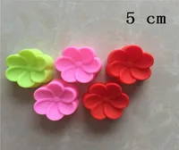 200PCS / parti 5cm Begonia blommor formade silikonformar DIY hand tvål mögel silikon kaka mögel fondant kaka dekorationsverktyg