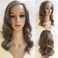 Fashion Brown Perm Wig African American Hair Cheap Wigs Online Kanekalon Wig Long Straight Synthetic For Black Women